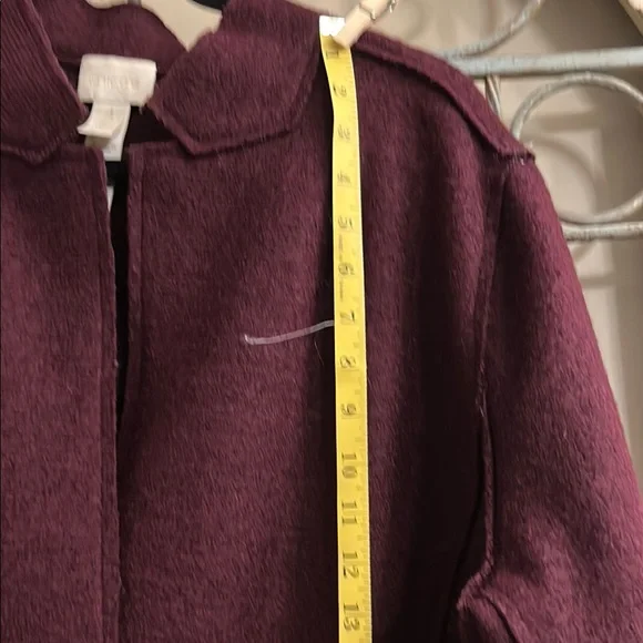 Chico’s Elegant Purple Coat with Pockets - Picture 6 of 12